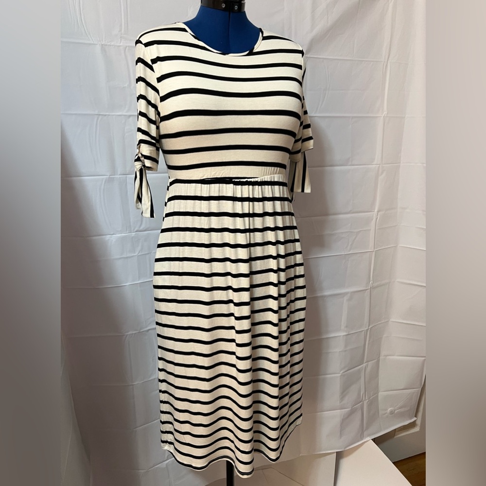Jardin by Macris stripe midi dress